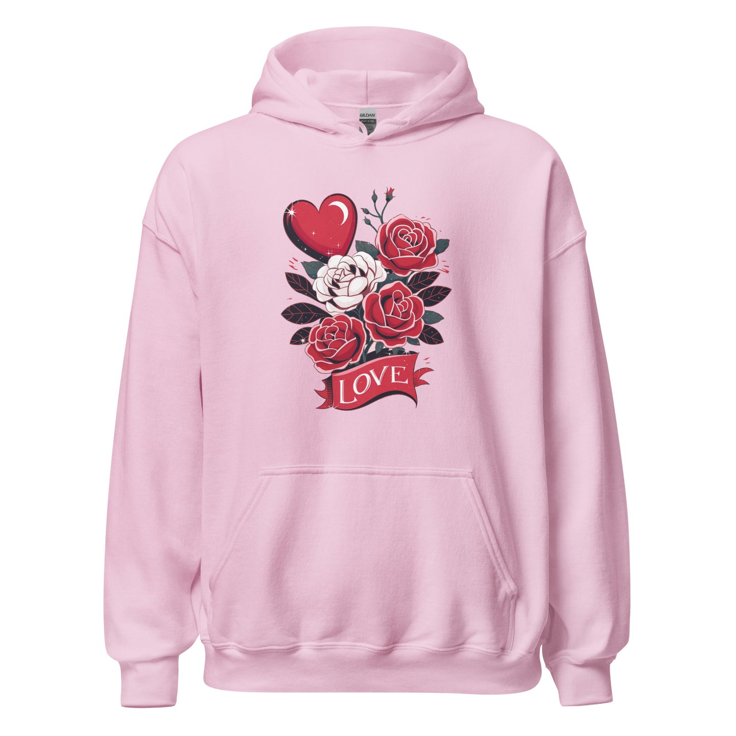 Love Floral - Cozy Valentine’s Day Hoodie – Romantic Designs for 2025 - Occasion Nation Studio