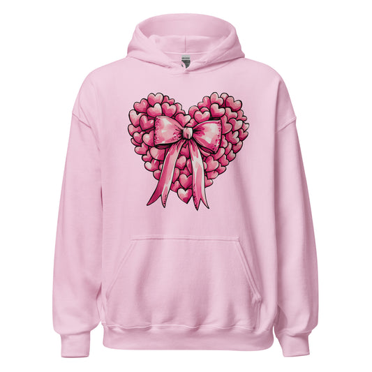 Pink Heart - Cozy Valentine’s Day Hoodie – Romantic Designs for 2025 - Occasion Nation Studio