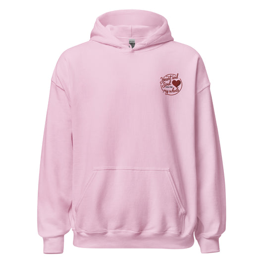 Heart and Soul You're My Whole - Cozy Valentine’s Day Hoodie - Romantic Designs for 2025 - Occasion Nation Studio