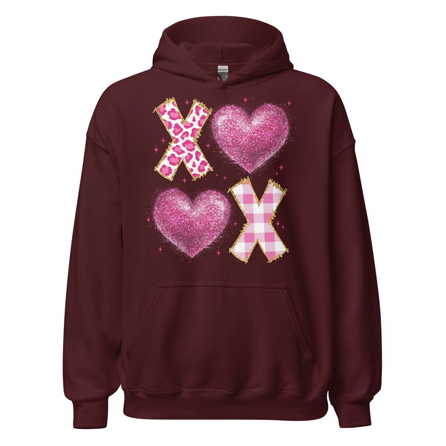 XOXO Pink - Valentine’s Day Hoodie – Celebrate Love in Style - Occasion Nation Studio