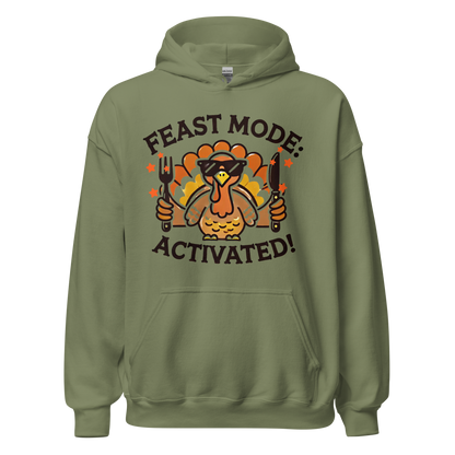 Military Green - Thanksgiving Hoodie - Feast Mode: Activated!