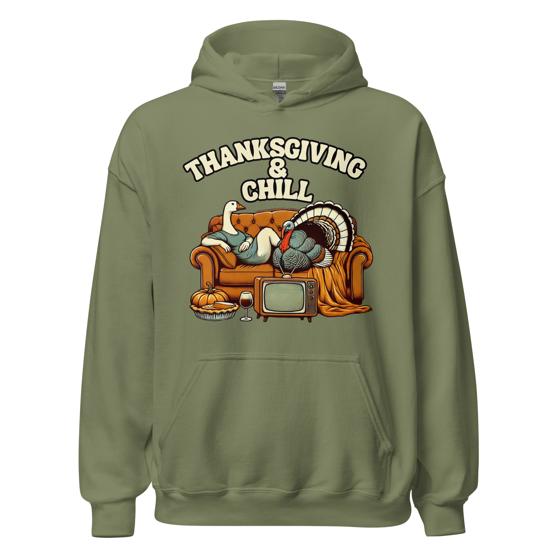 Thanksgiving Hoodie - Thanksgiving & Chill