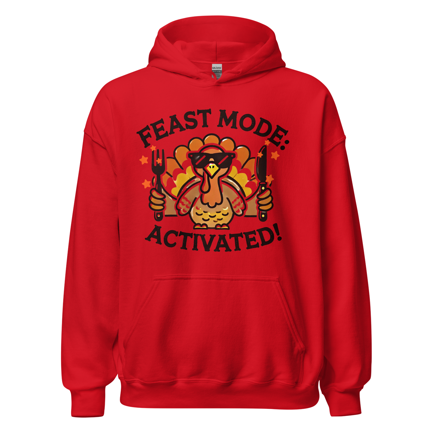 Red - Thanksgiving Hoodie - Feast Mode: Activated!