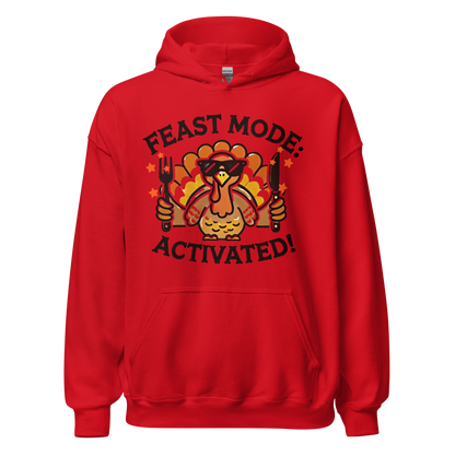 Red - Thanksgiving Hoodie - Feast Mode: Activated!