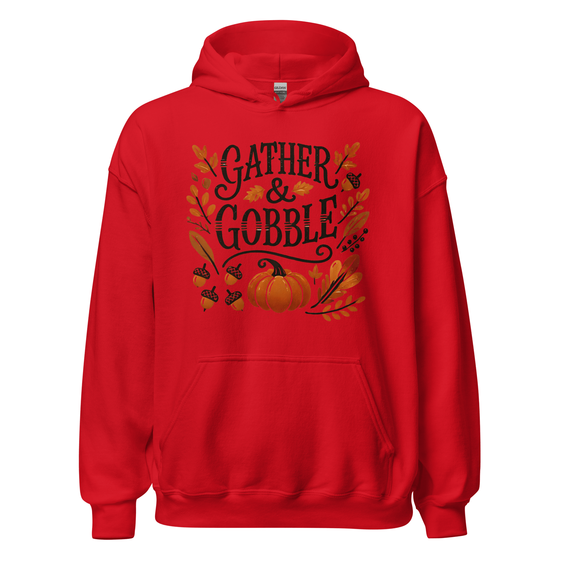 Red - Thanksgiving Hoodie - Gather & Gobble