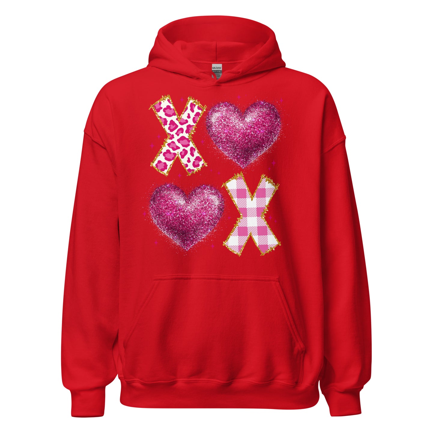 XOXO Pink - Valentine’s Day Hoodie – Celebrate Love in Style - Occasion Nation Studio