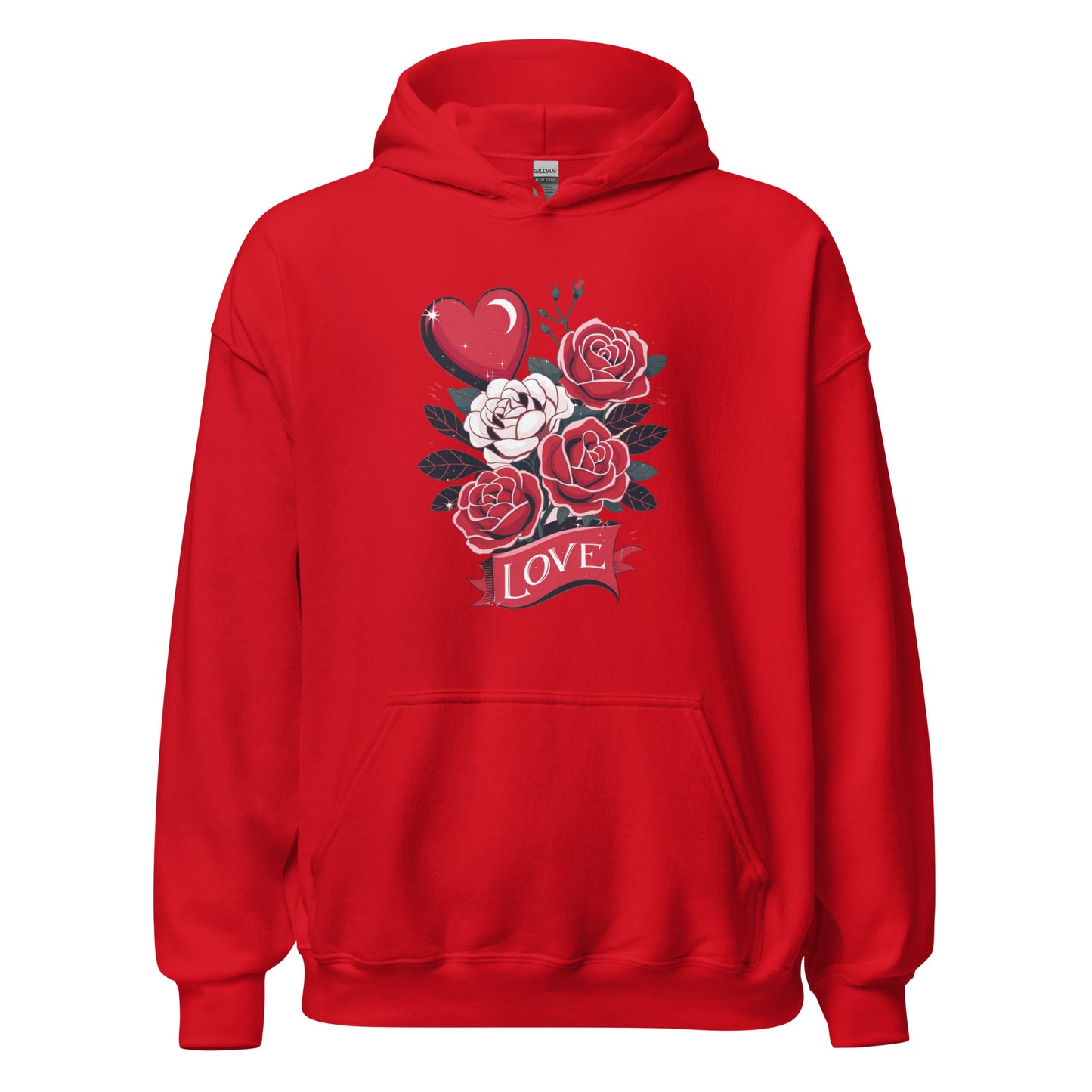 Love Floral - Cozy Valentine’s Day Hoodie – Romantic Designs for 2025 - Occasion Nation Studio