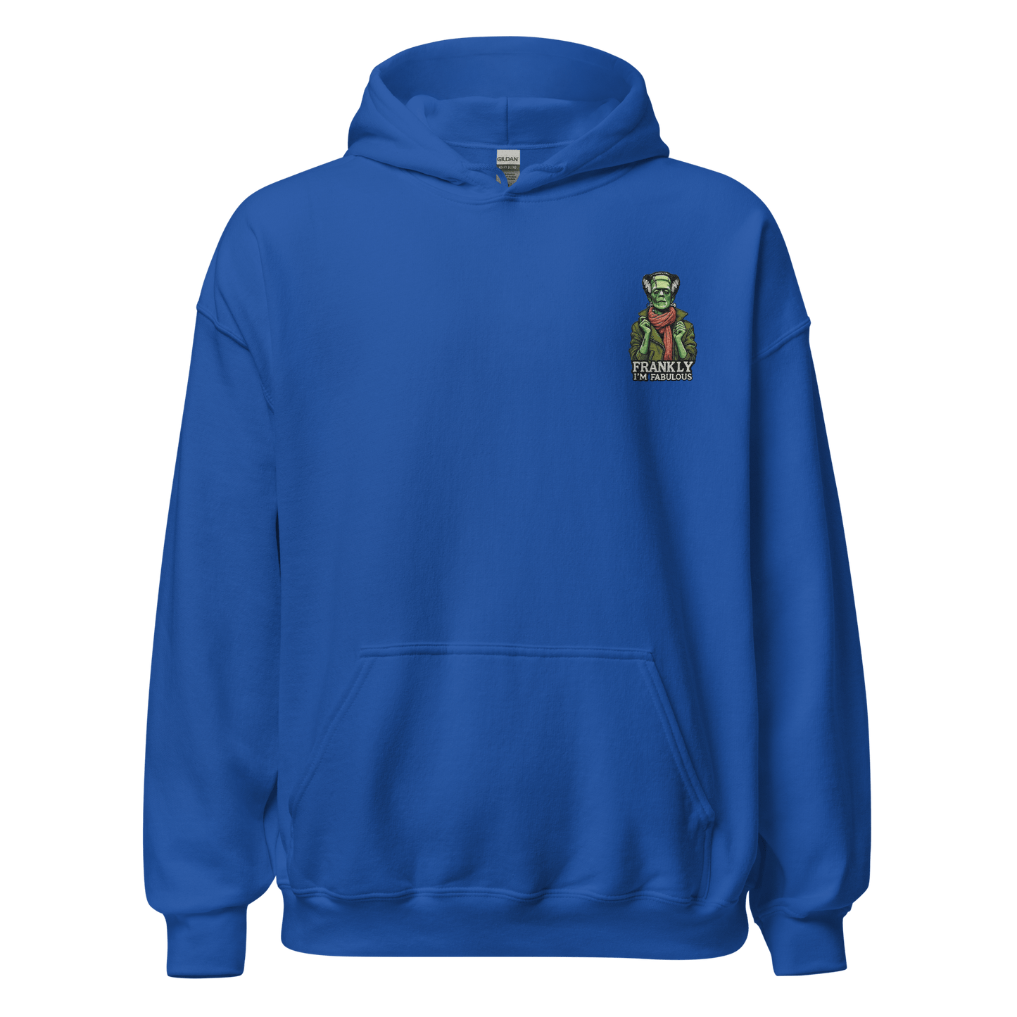 Unisex, Halloween Embroidered Hoodie – "Frankly, I'm Fabulous!" – Frankenstein Halloween Hoodie - Occasion Nation Studio