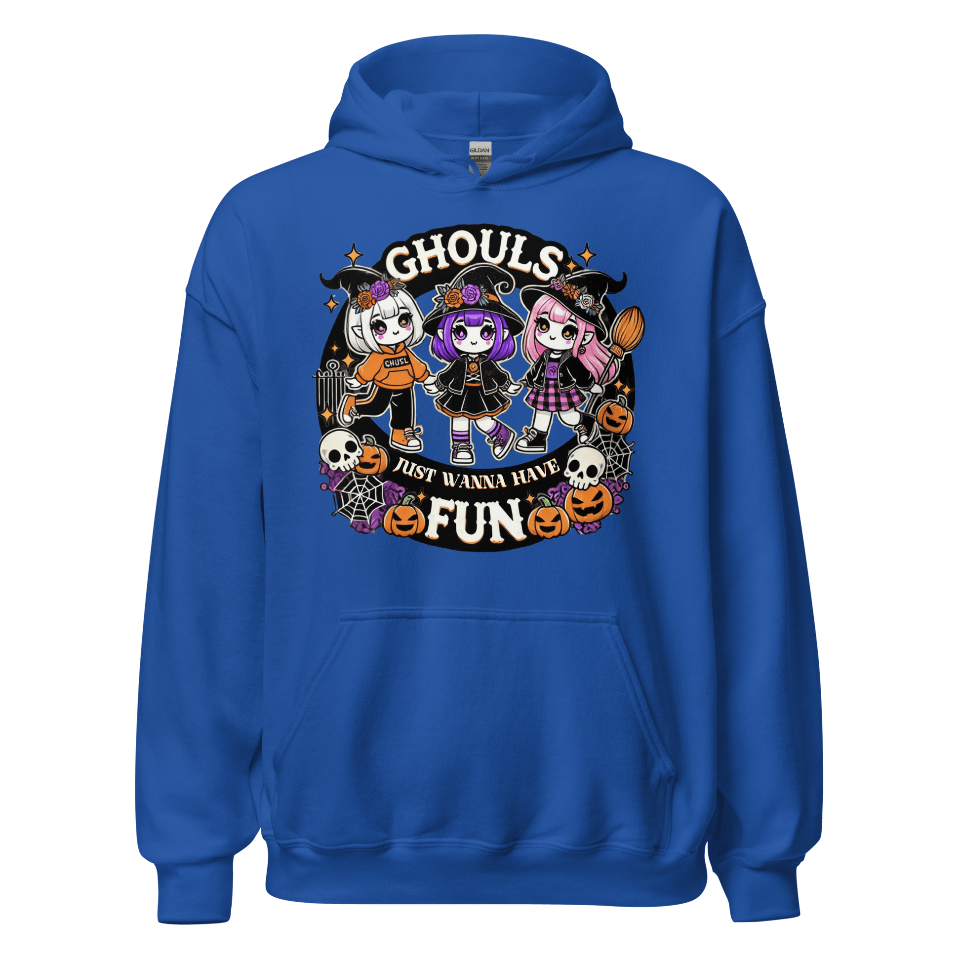 Unisex Halloween Printed Hoodie – "Ghouls Just Wanna Have Fun" – Fun Halloween Hoodie - Occasion Nation Studio