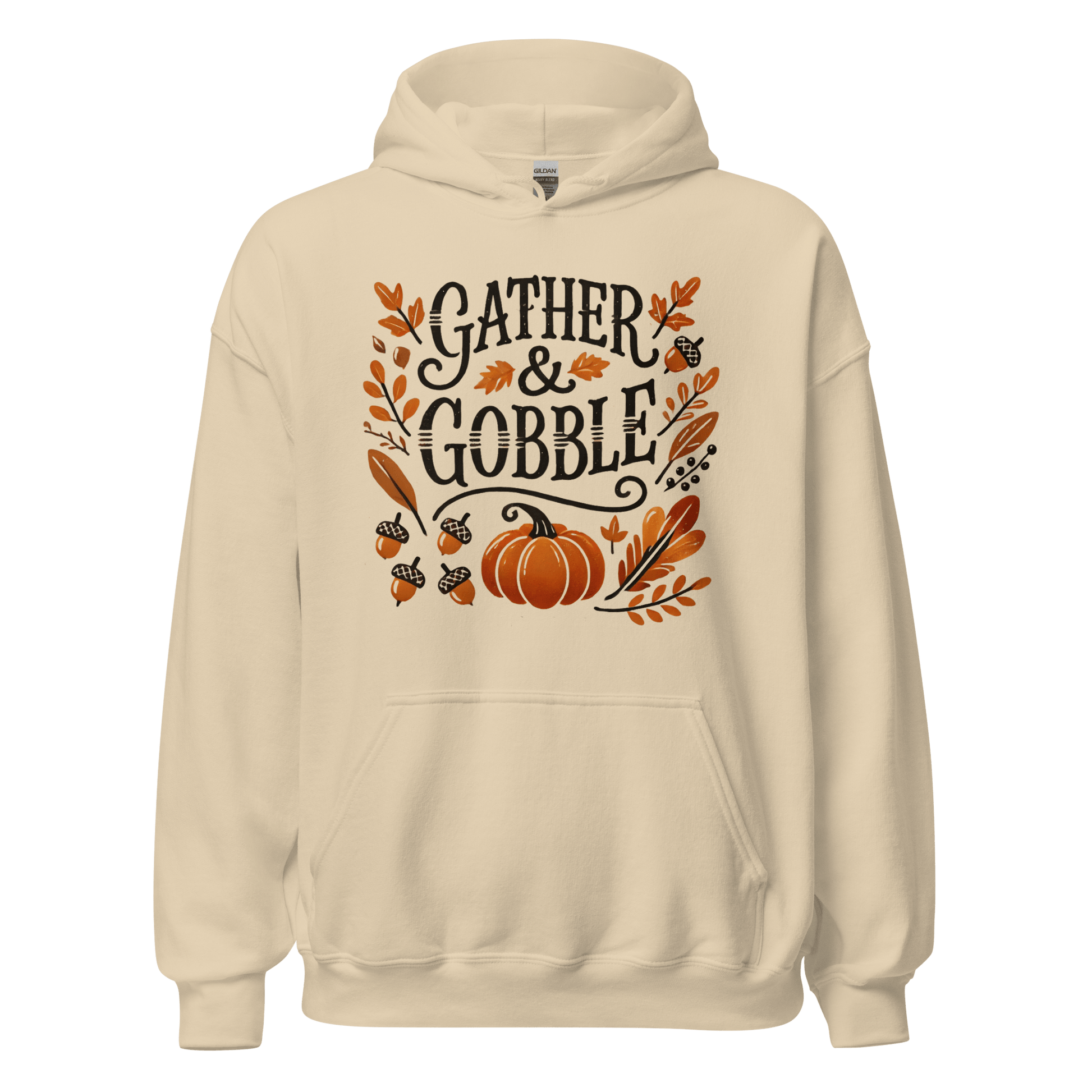 Sand - Thanksgiving Hoodie - Gather & Gobble