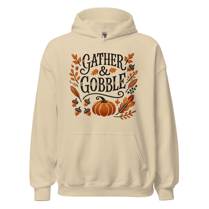 Sand - Thanksgiving Hoodie - Gather & Gobble