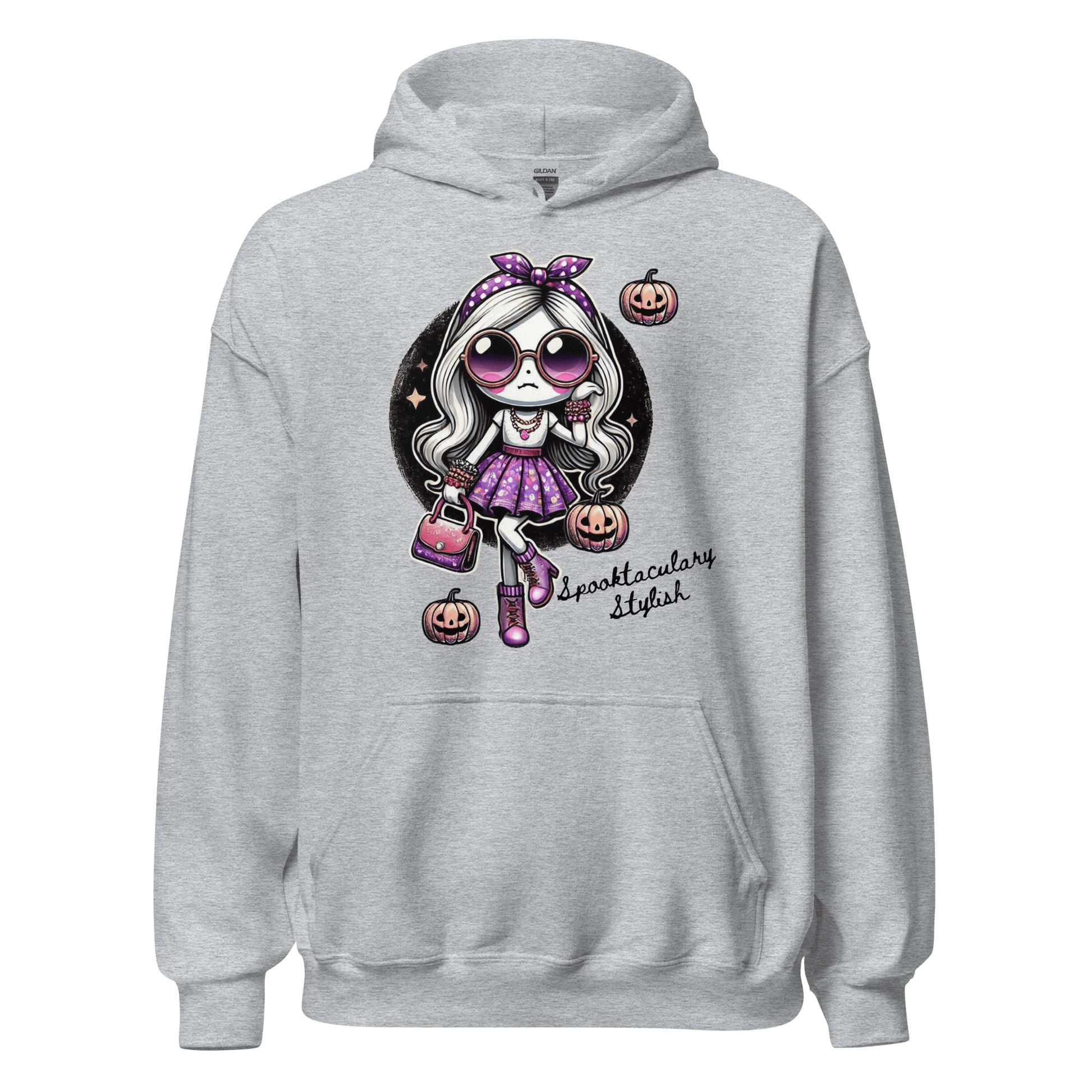 Unisex Halloween Printed Hoodie – "Spooktacularly Stylish" – Fun Halloween Hoodie - Occasion Nation Studio