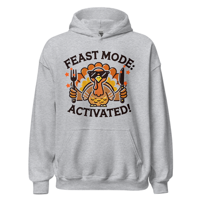 Sport Grey - Thanksgiving Hoodie - Feast Mode: Activated!