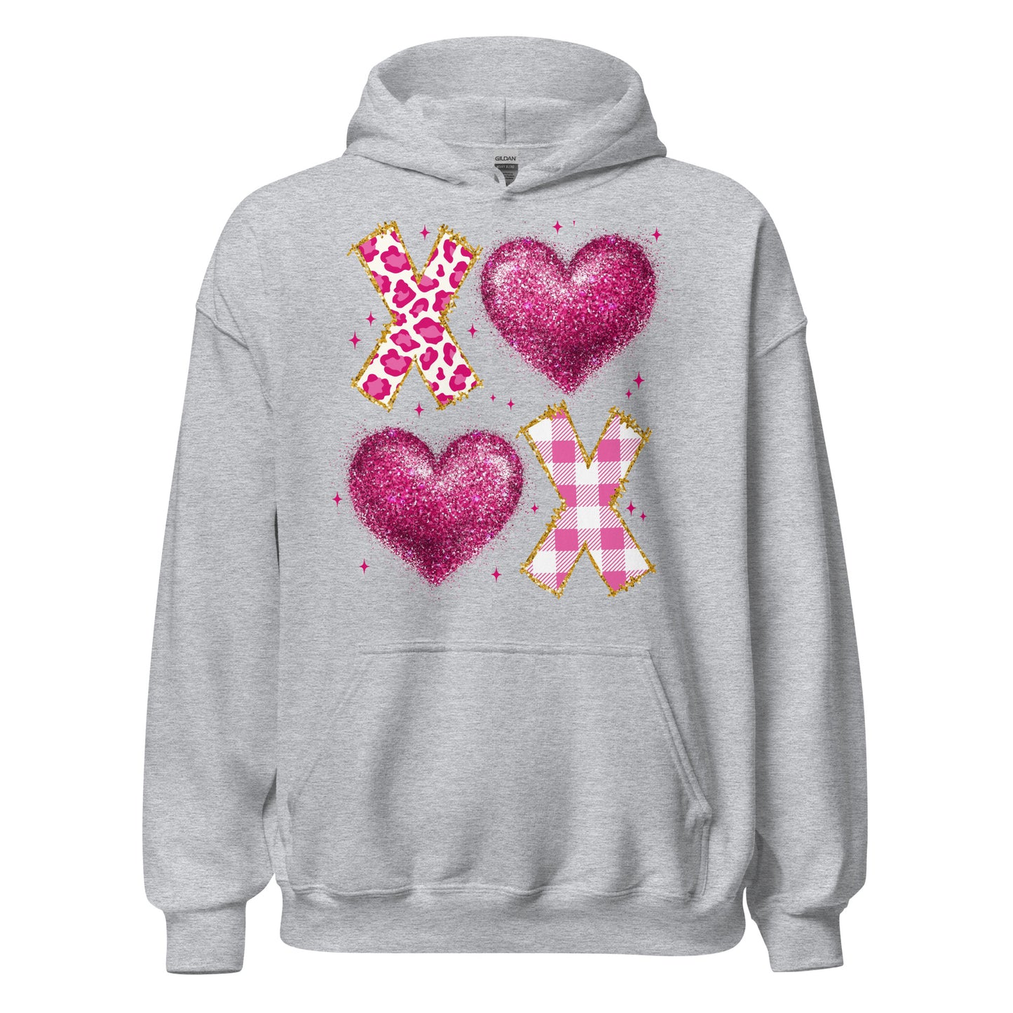 XOXO Pink - Valentine’s Day Hoodie – Celebrate Love in Style - Occasion Nation Studio