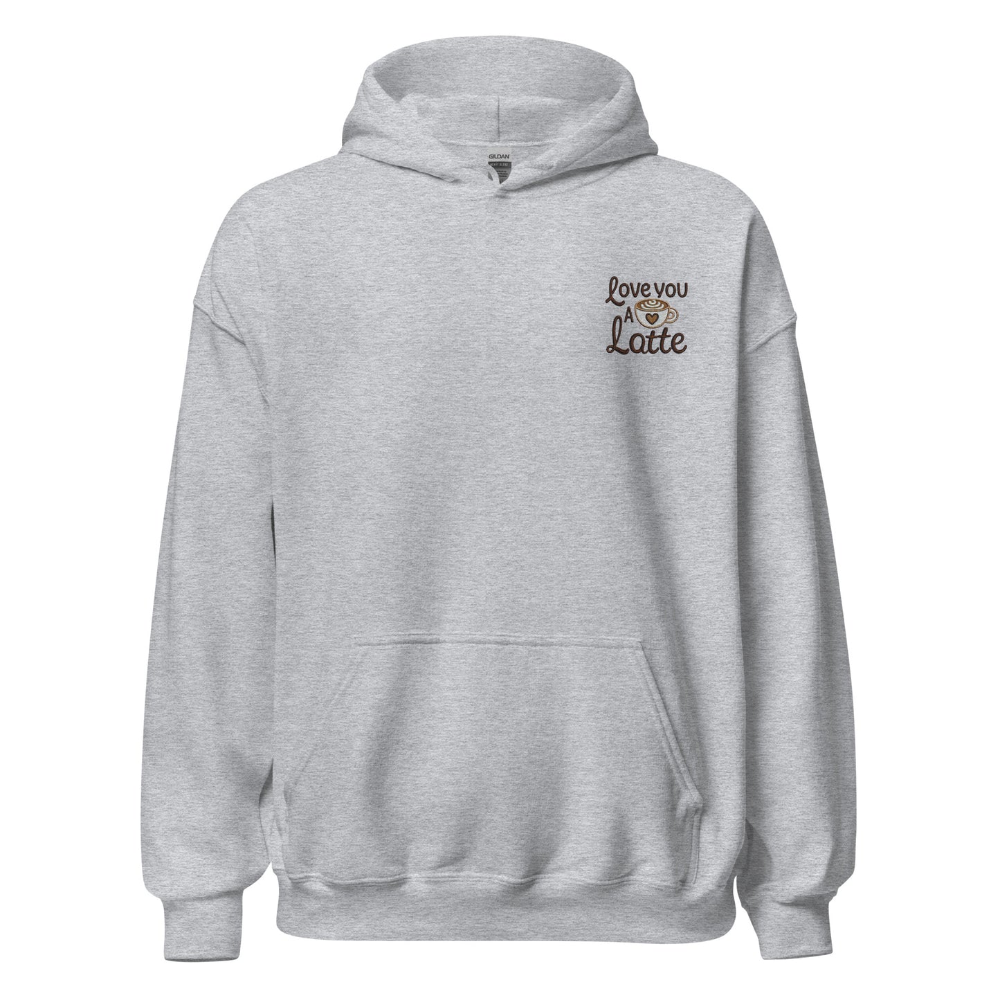 Love you a Latte - Valentine’s Day Hoodie - Celebrate Love in Style - Occasion Nation Studio