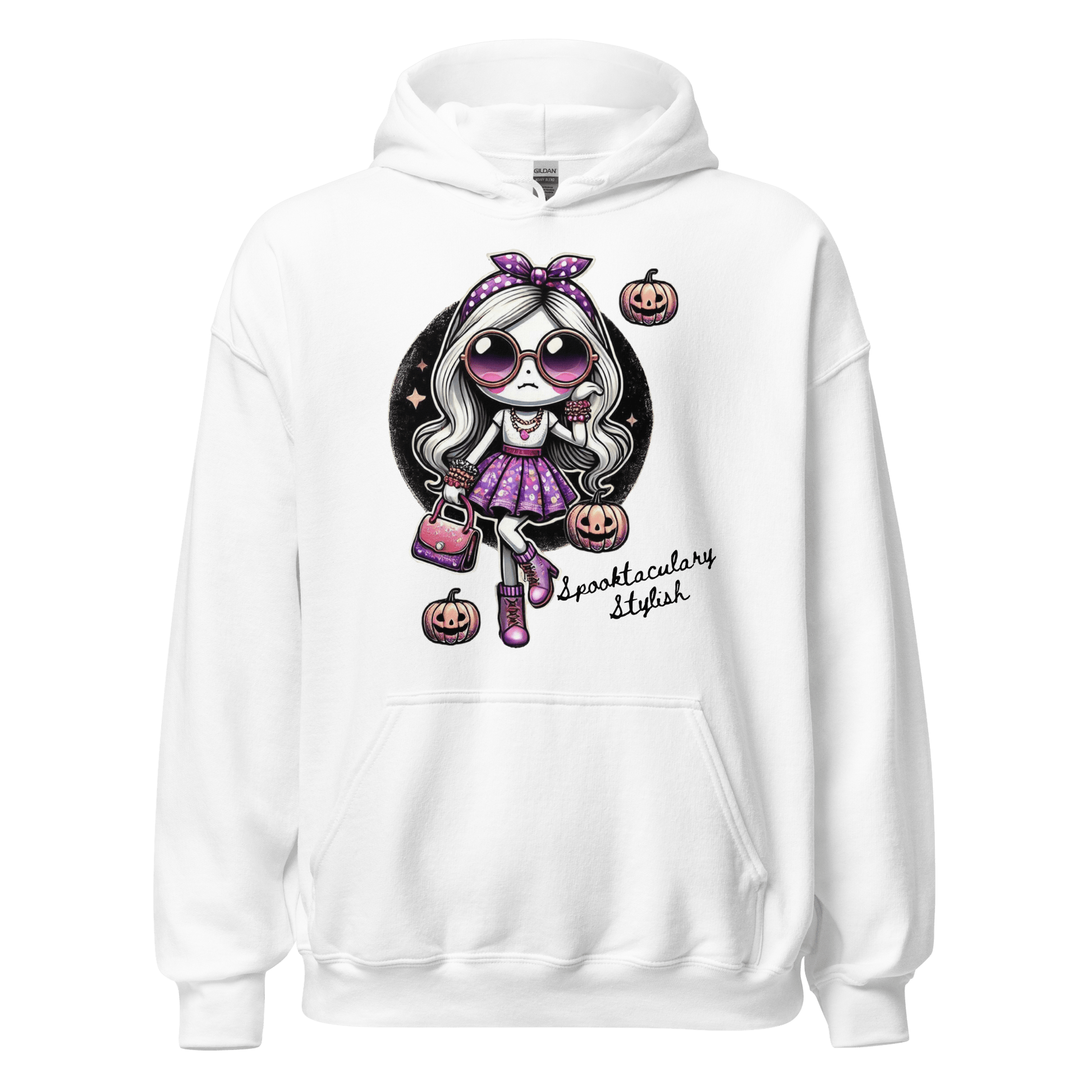 Unisex Halloween Printed Hoodie – "Spooktacularly Stylish" – Fun Halloween Hoodie - Occasion Nation Studio