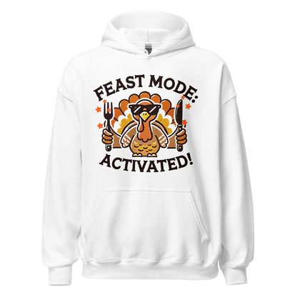 White - Thanksgiving Hoodie - Feast Mode: Activated!