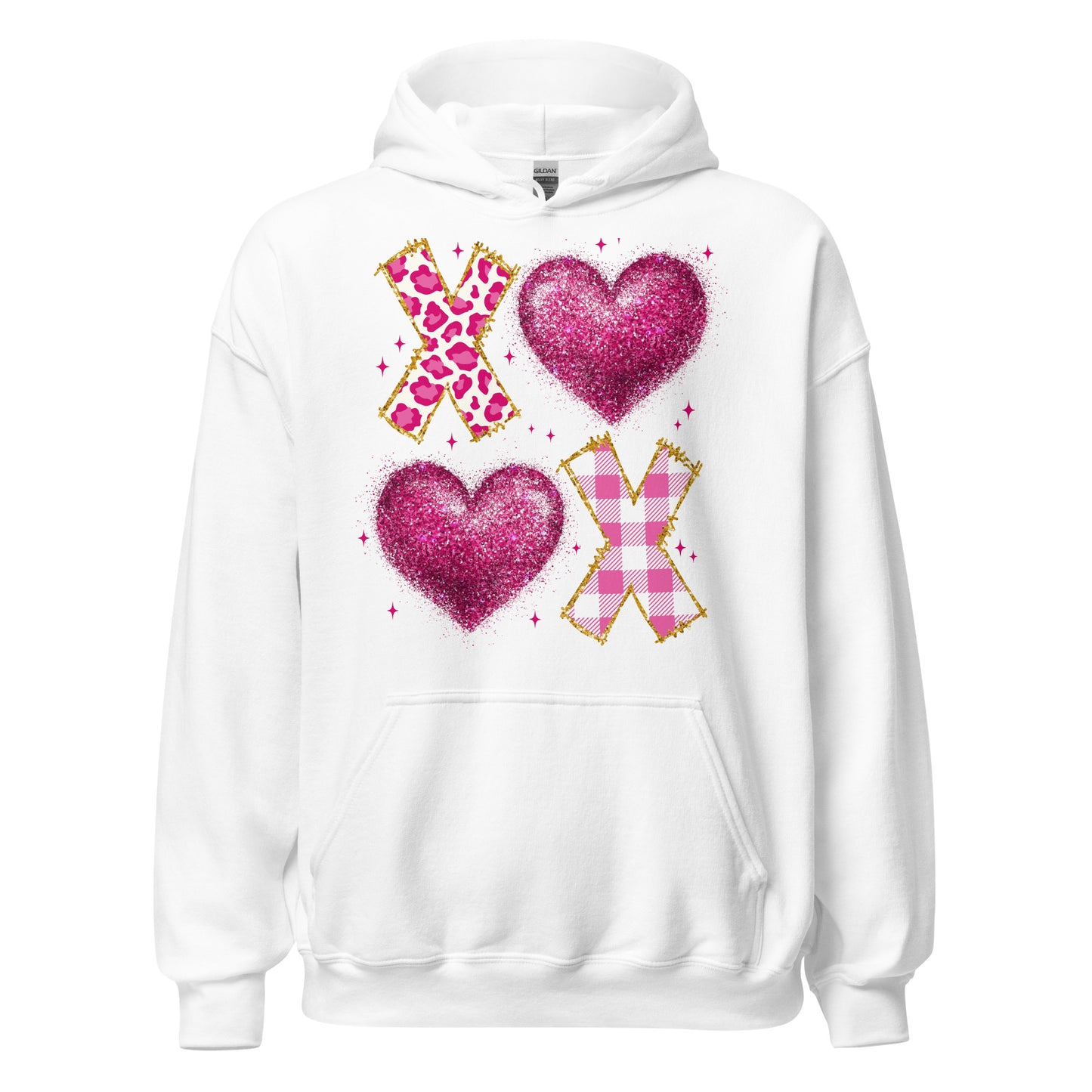 XOXO Pink - Valentine’s Day Hoodie – Celebrate Love in Style - Occasion Nation Studio