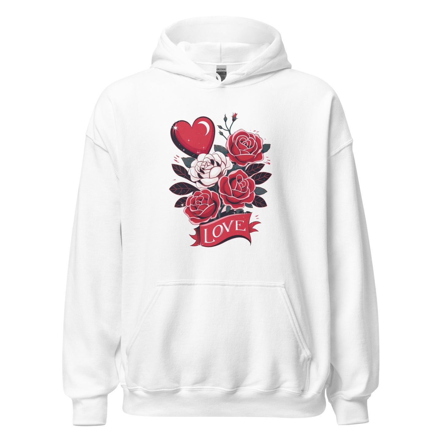 Love Floral - Cozy Valentine’s Day Hoodie – Romantic Designs for 2025 - Occasion Nation Studio