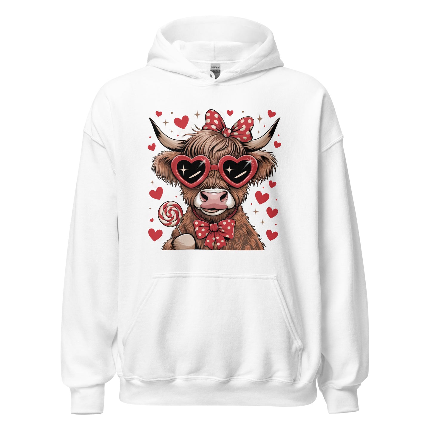 Love Highland Red - Valentine’s Day Hoodie - Celebrate Love in Style - Occasion Nation Studio